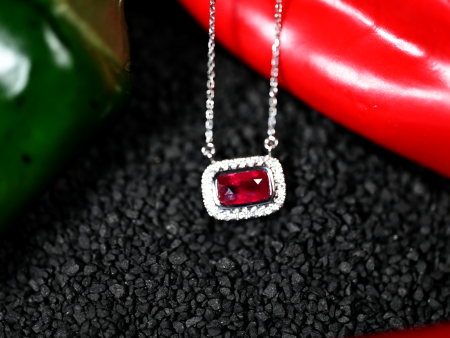 2.03CT RUBY & DIAMOND PENDANT For Discount