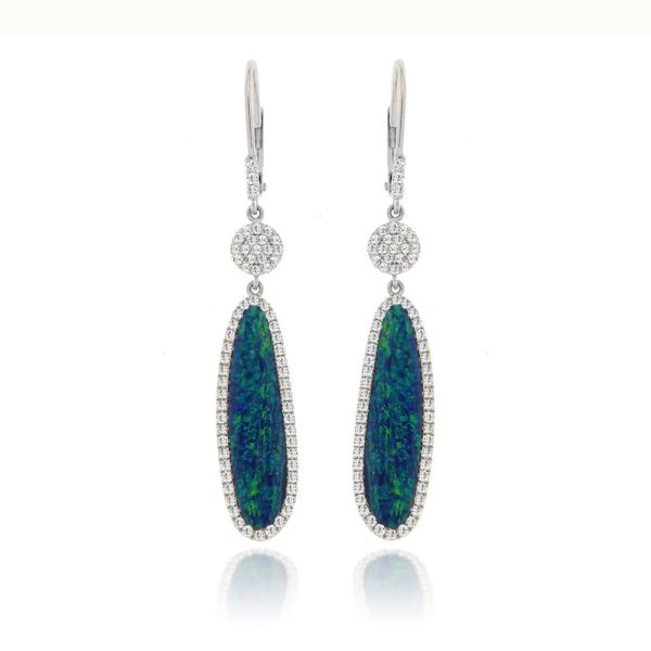 Opal and Diamonds Earrings Online now