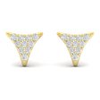 Vlora Miraval 14k Yellow Gold and Diamond Geometric Stud Earring VER60443 Discount