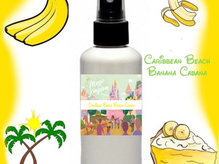 Caribbean Beach Banana Cabana Fragrance 2 oz Spray Bottle Room Spray Body Spray Disney Fragrance Summer Scent Caribbean Beach Resort Scent Online Hot Sale