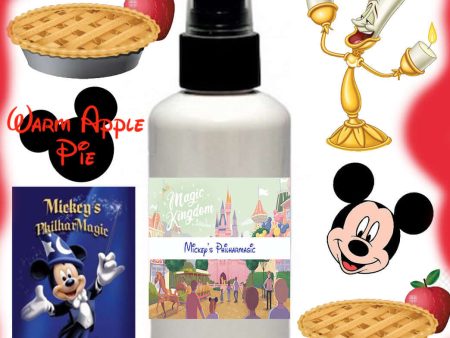 Mickey s Philharmagic Warm Apple Pie Fragrance Room Spray Bottle Be Our Guest Disney Fragrance Magic Kingdom Fragrance Online Hot Sale