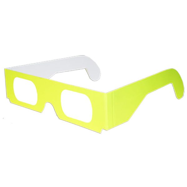 Fireworks Glasses - Neon Yellow - Cardboard Prismatic Diffraction Glasses - NEW Online