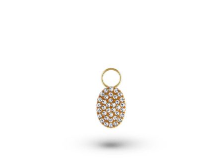 Diamond Oval Charm Online Hot Sale