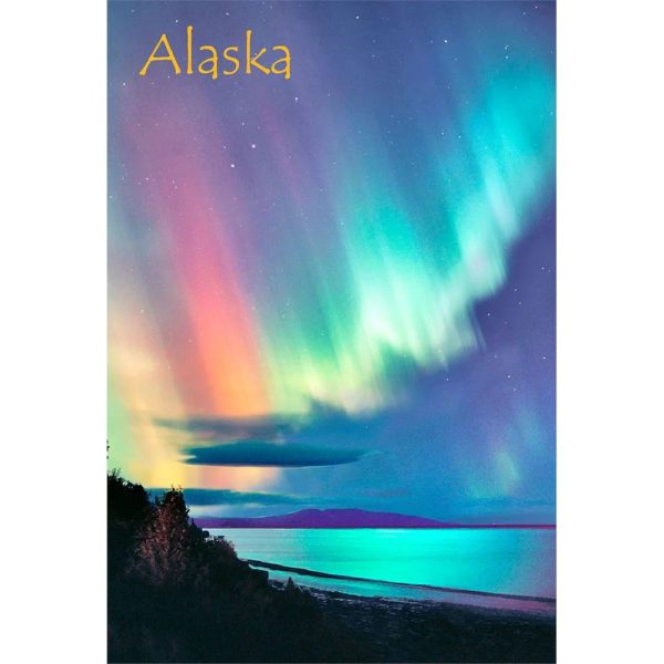 AURORA BOREALIS - 3D Magnet for Refrigerator, Whiteboard, Locker Sale