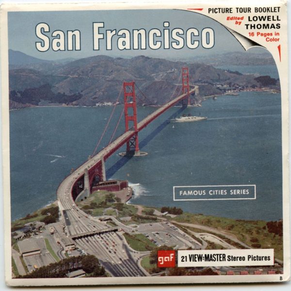 San Francisco - View-Master 3 Reel Packet - 1960s views - vintage- (PKT-A172-G1B) For Cheap