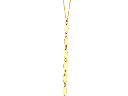 MIDAS 14k Gold Marquise Link Drop Necklace MF031507 Fashion