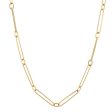 Doves 18k Yellow Gold Paperclip Chain STRETCH-S-18 Online Hot Sale