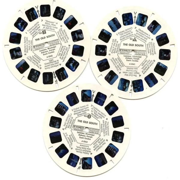 Old South  - View-Master 3 Reel Packet - 1970s views - vintage - ( ECO-A856-G3A) Supply