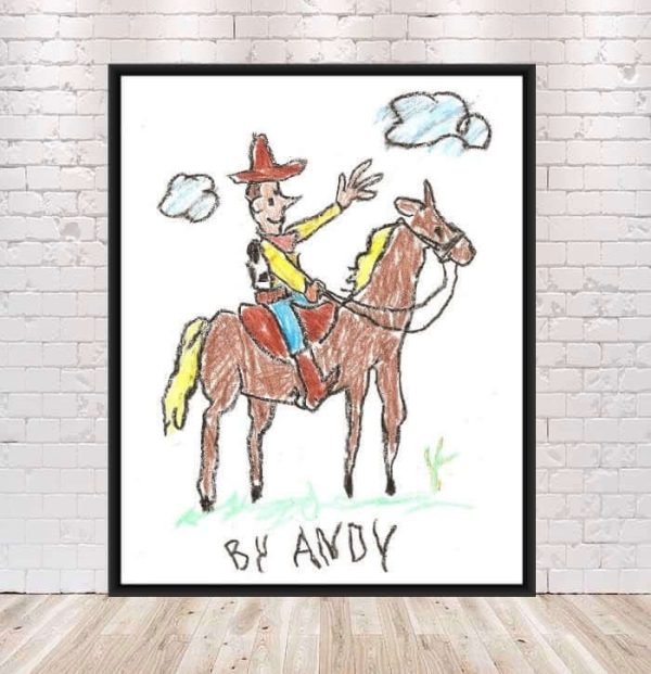 Woody Poster Vintage Disney Poster Andy s Room Poster Andy Drawing Toy Story Poster Disney World Poster Attraction Poster Toy Story Land Supply