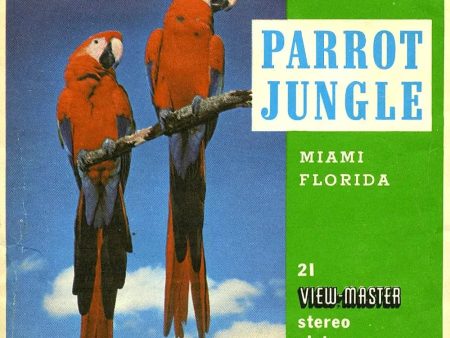 Parrot Jungle No. 1, Miami Florida - ViewMaster 3 Reel Packet - 1960s views - vintage - (PKT-A965-S5) on Sale