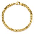 14k Yellow Gold Byzantine Link Bracelet 7.5 inches LF1487-7.5 Cheap