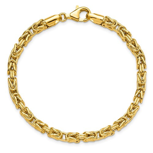 14k Yellow Gold Byzantine Link Bracelet 7.5 inches LF1487-7.5 Cheap