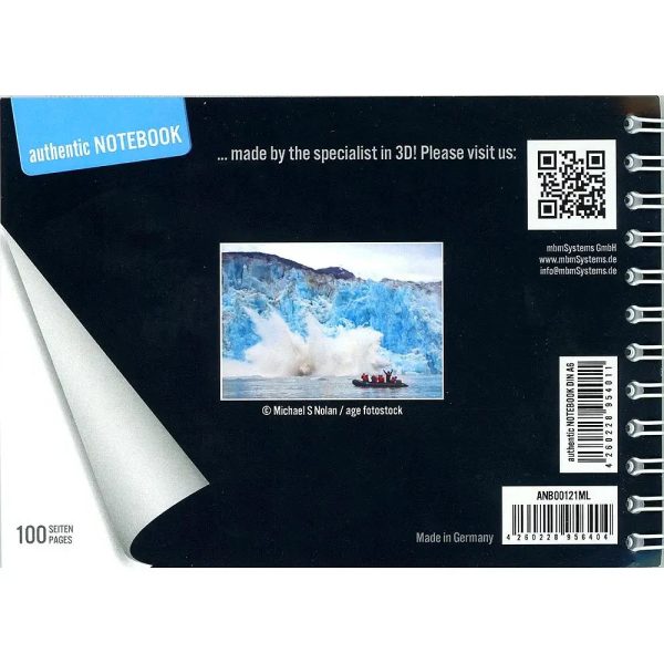 GLACIER BAY - Two (2) Notebooks with 3D Lenticular Covers - Unlined Pages - NEW Hot on Sale