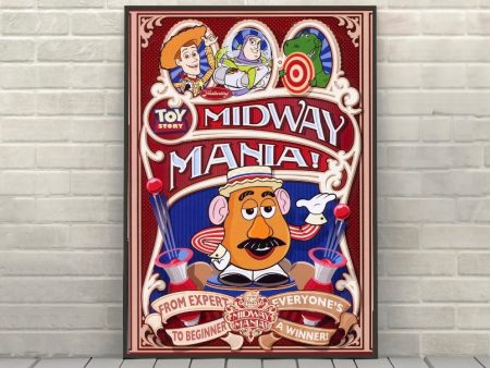 Toy Story Midway Mania POSTER Disney Attraction Poster Hollywood Studios Poster Toy Story Land Disney Poster Disneyland Poster  Ride Poster Online Sale