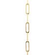 Doves 18k Yellow Gold Paperclip Chain PAPER-M-18 Cheap