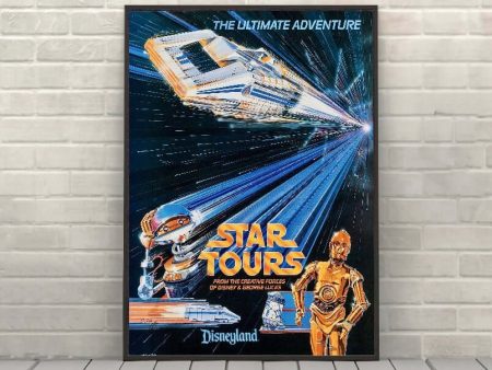 Star Tours Poster Vintage Star Wars Attraction Poster Disneyland Poster Vintage Disney Poster Discount