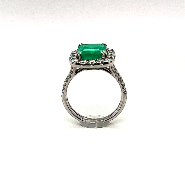 18k Couture Emerald and Diamond Ring Supply