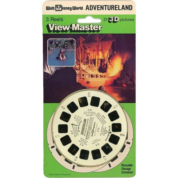 Adventureland - Disney World - View-Master 3 Reel Set on Card - NEW - (VBP-3019) Hot on Sale