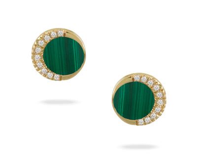 Doves Malachite Earrings E8488MC Fashion