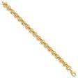 14k Yellow Gold Rolo Link Necklace 18 inches LF839-18 Hot on Sale