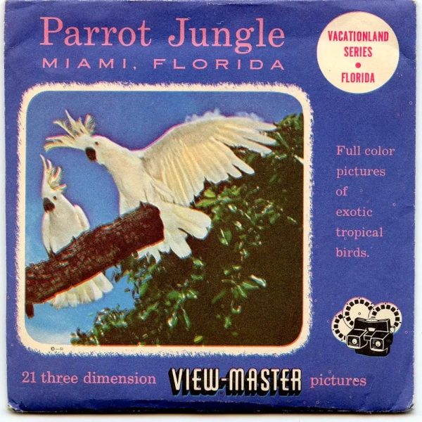 Parrot Jungle - Miami, Florida - View-Master 3 Reel Packet - 1950s views - vintage - (PKT-PAJU-S3) Online now