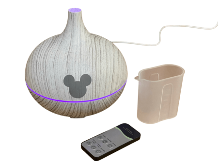 Disney Fragrance Oil Diffuser Engraved with Mickey Mouse 500 ML White Wood Colored Disney Room DIffuser For Discount