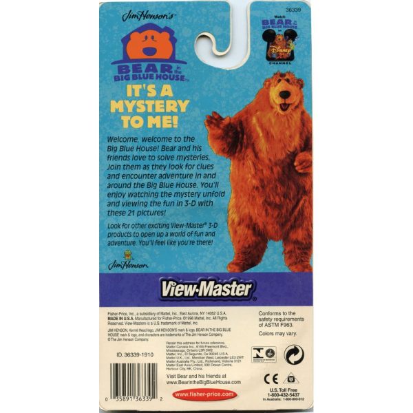 Bear in the Big Blue House - View-Master 3 Reel Set on Card - NEW - (VBP-6339) For Discount