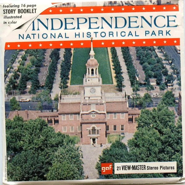 ViewMaster - Independence National Historical Park - A629 - Vintage 3 Reel Packet - 1960s views For Sale