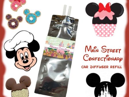 Main Street Confectionery Car Diffuser Fragrance Refill Magic Kingdom Disney Fragrance (2 Refills) on Sale