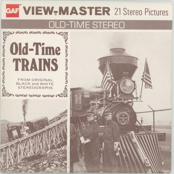 Old Time Trains - View-Master 3 Reel Packet - 1970s views - vintage - B794-G5 Cheap