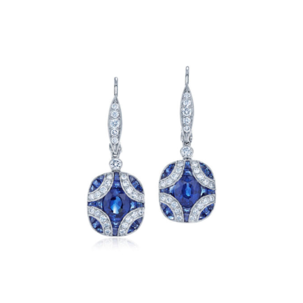 KWIAT Argyle Collection Sapphire and Diamond Earrings E-28441S-0-DIASAP-18KW Hot on Sale