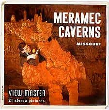 Meramec Caverns Missouri - Jesse James Hideout - View-Master - Vintage - 3 Reel Packet - 1960s views - A451 Cheap