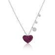 Ruby Heart Necklace on Sale