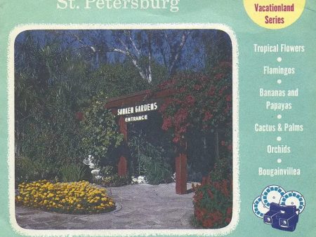 Sunken Gardens, St. Petersburg - View-Master 3 Reel Packet - 1950s views - vintage - (PKT-A992-S4) on Sale