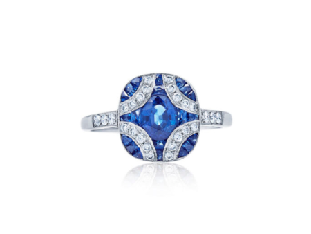 KWIAT Argyle Collection Sapphire and Diamond Ring R-28115S-0-DIASAP-18KW Online Hot Sale