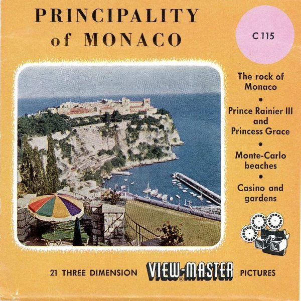 Principality of Monaco - View-Master 3 Reel Packet - 1950s Views - Vintage - (PKT-C115-BS4) Supply