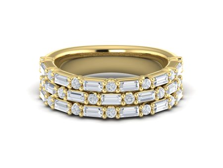 Vlora Karina 14k Yellow Gold and Diamond Band VR60074 Sale