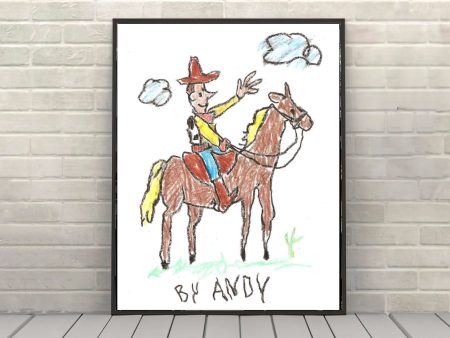 Woody Poster Vintage Disney Poster Andy s Room Poster Andy Drawing Toy Story Poster Disney World Poster Attraction Poster Toy Story Land Supply