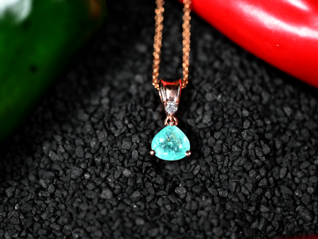 1.91CT Paraiba Tourmaline Custom Pendant Hot on Sale