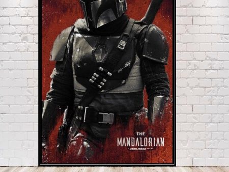 Mandalorian Poster Vintage Disney Poster 8x10 11x14 13x19 16x20 18x24 Star Wars Poster Vintage Poster The Mandalorian Poster Bounty Hunter on Sale