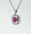 4.22CT Sapphire and Diamond Custom Pendant Online Sale