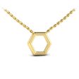 Vlora Serafina 14k Yellow Gold and Diamond Necklace VP60322 Hot on Sale