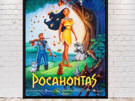 Pocahontas Poster Disney Movie Poster Vintage Disney Poster Attraction Poster Classic Walt Disney World Poster Disneyland Wall Art Nursery Supply