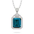 Doves London Blue Topaz and Diamond Pendant P10249LBT For Sale