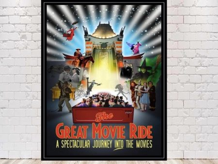 The Great Movie Ride Poster Attraction Poster Hollywood Studios Poster Vintage Disney Poster Walt Disney World Poster Disney ride Nursery For Sale