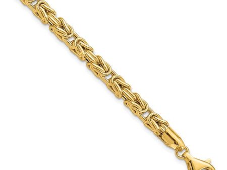 14k Yellow Gold Byzantine Link Bracelet 7.5 inches LF1487-7.5 Cheap