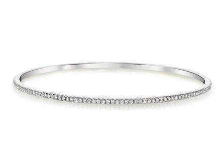 Sylvie SLIP ON DIAMOND ETERNITY BRACELET BG507 For Sale