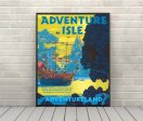 Adventure Isle Poster Vintage Disney Attraction Poster Disneyland Paris Poster Adventureland Poster Supply