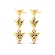 Vlora Miraval 14k Yellow Gold and Diamond Geometric Dangle Earring VER60444 Supply