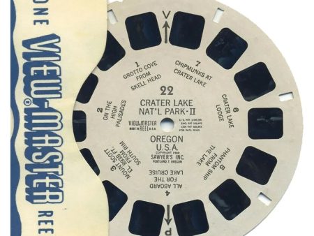 Crater Lake Natl Park II, Oregon USA View-Master Single Reel - 1948 - vintage - (REL-22) Hot on Sale